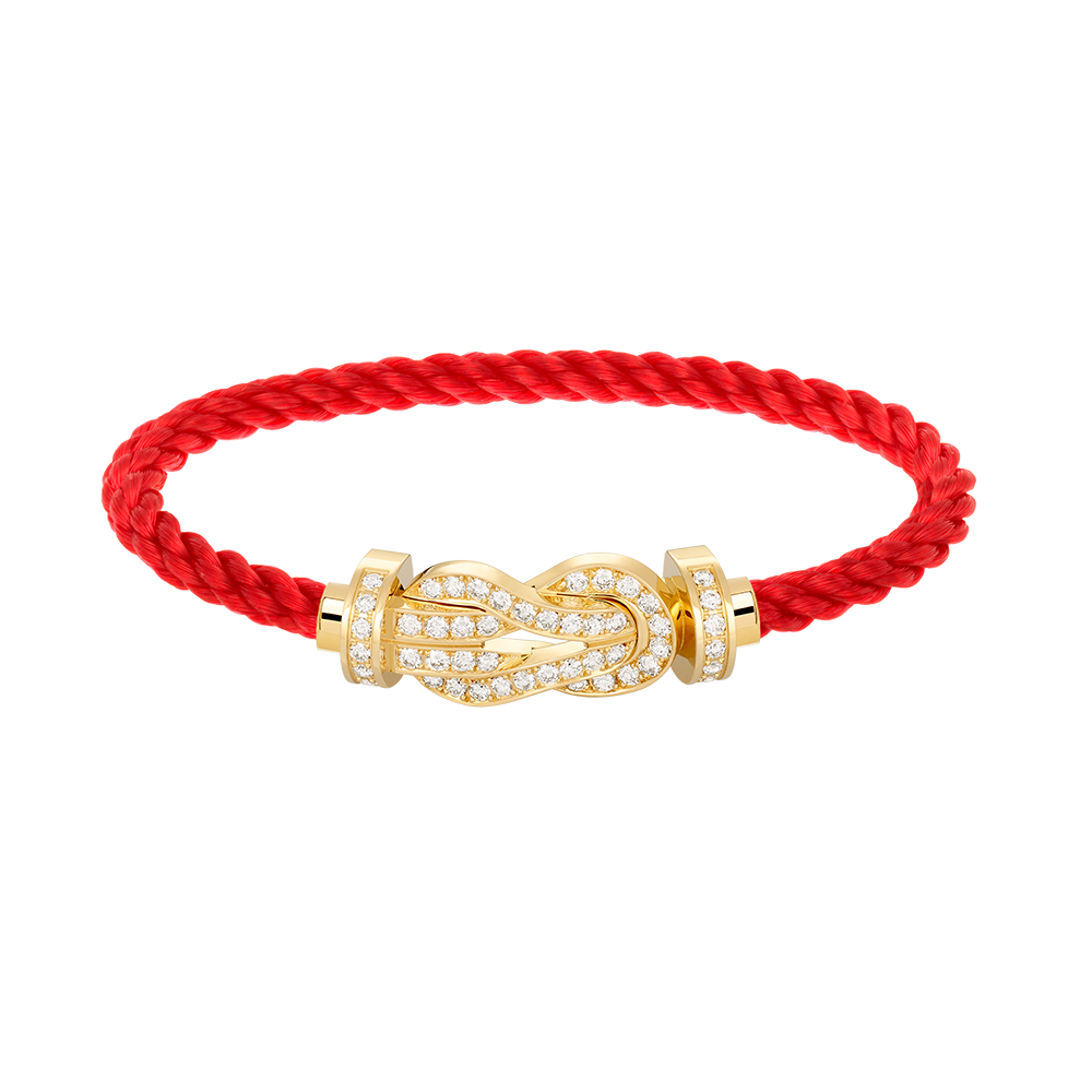 [Opulent Aurora]CHANCE LARGE 8 FIGURE BUCKLE FULLDIAMOND BRACELET GOLD