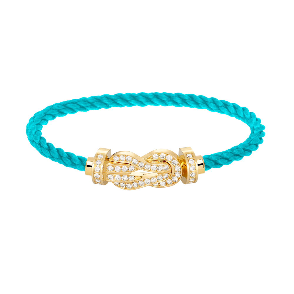[Opulent Aurora]CHANCE LARGE 8 FIGURE BUCKLE FULLDIAMOND BRACELET GOLD