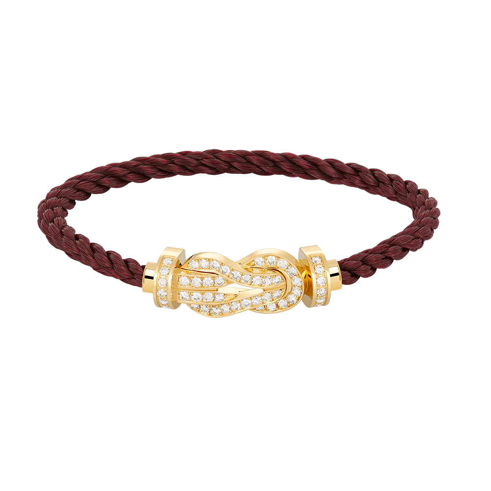 [Opulent Aurora]CHANCE LARGE 8 FIGURE BUCKLE FULLDIAMOND BRACELET GOLD