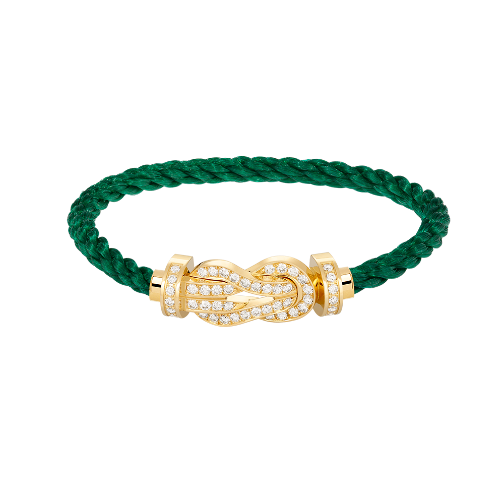 [Opulent Aurora]CHANCE LARGE 8 FIGURE BUCKLE FULLDIAMOND BRACELET GOLD