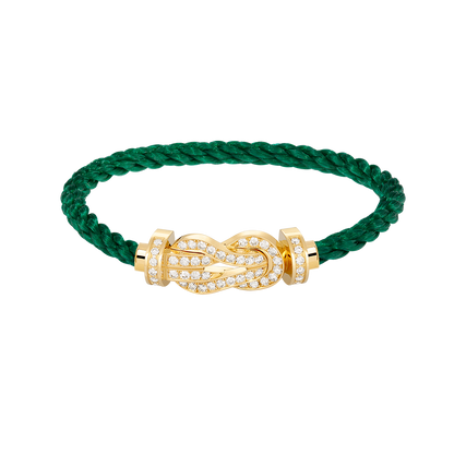 [Opulent Aurora]CHANCE LARGE 8 FIGURE BUCKLE FULLDIAMOND BRACELET GOLD