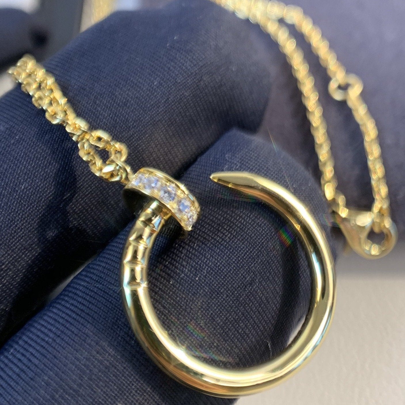 [Opulent Aurora]JUSTE NECKLACE GOLD DIAMONDS