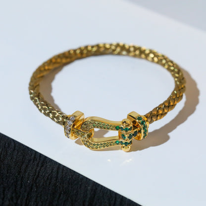 [Opulent Aurora]FORCE 10 GOLD GREEN DIAMOND PAVED