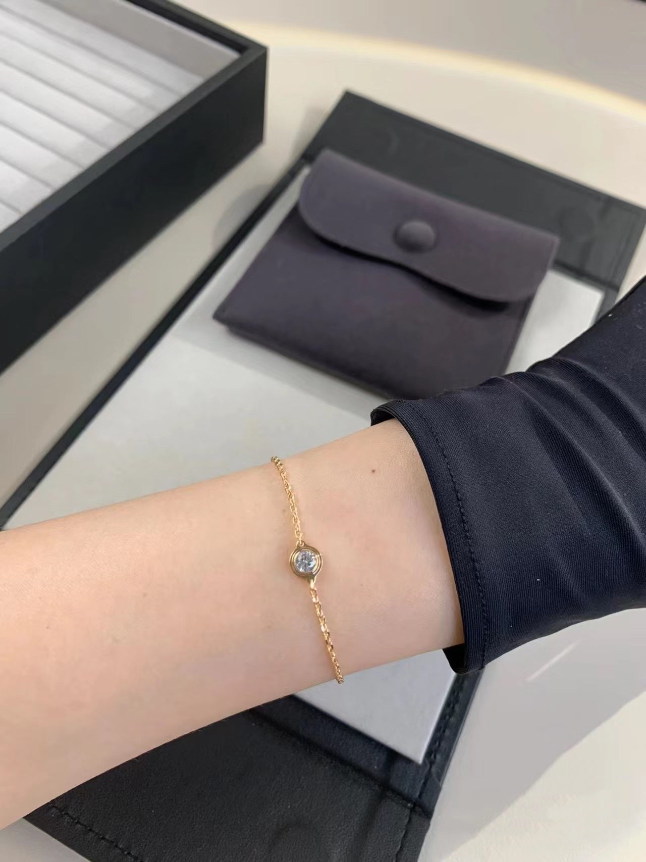 [Opulent Aurora]DAMOUR DIAMOND LINK BRACELET
