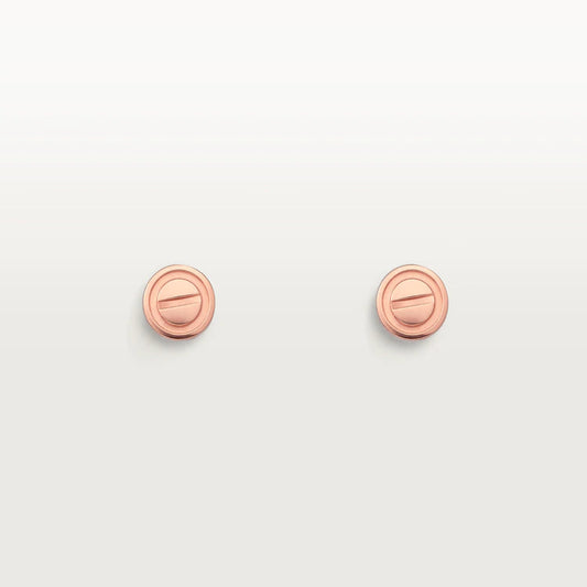 [Opulent Aurora]LOVE EARRINGS PINK GOLD 10MM