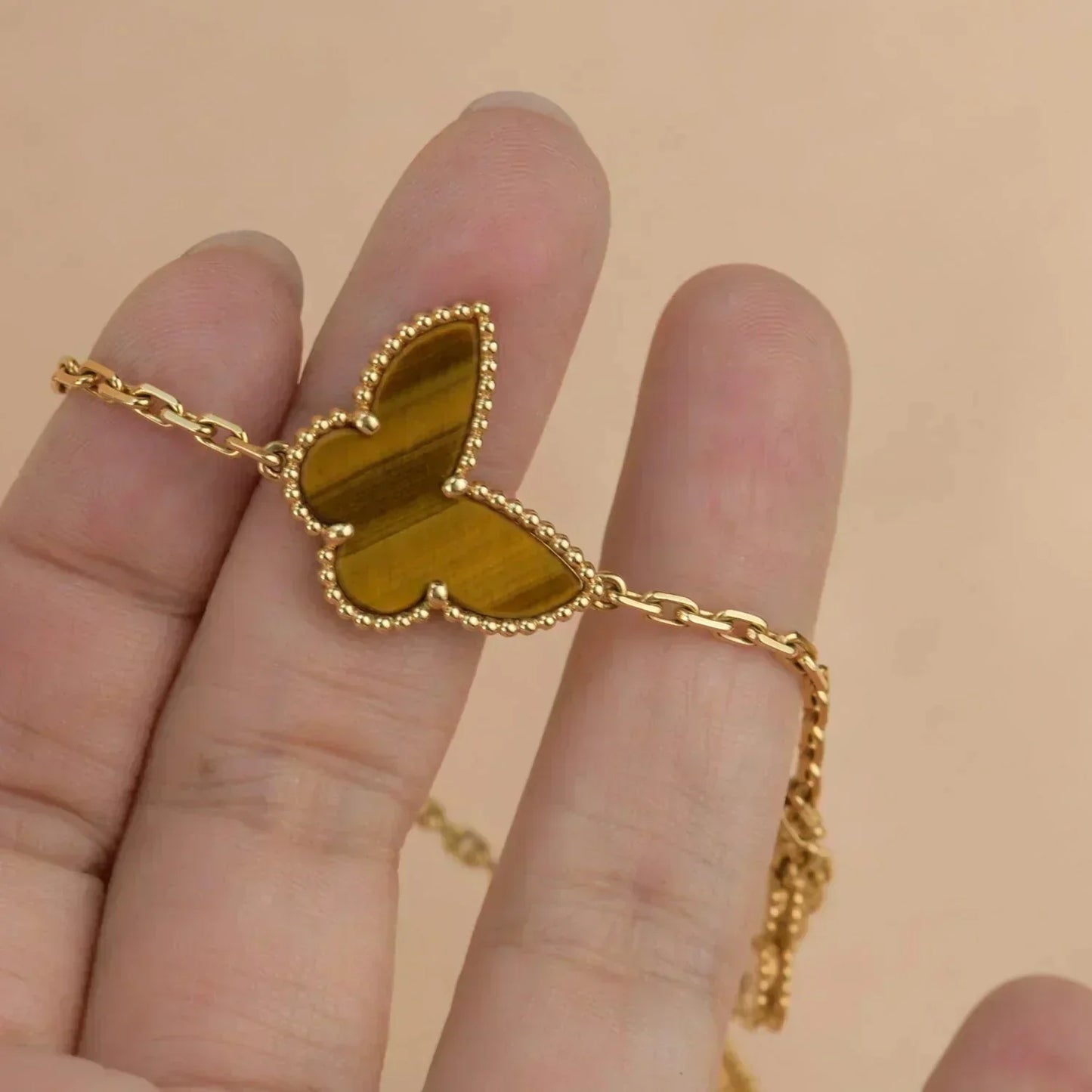 [Opulent Aurora]LUCKY SPRING 5 MOTIF GOLD BRACELET