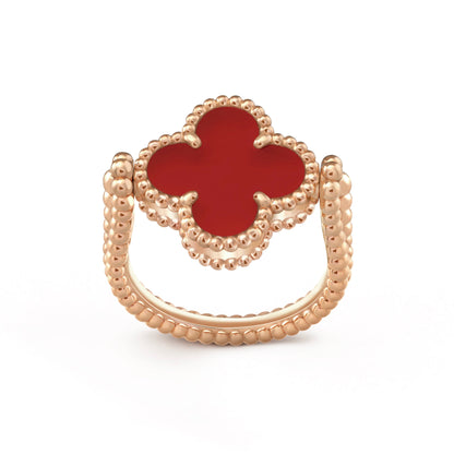 [Opulent Aurora]CLOVER RIVERSIBLE PINK GOLD RING