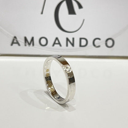 [Opulent Aurora]LOVE RING 4MM 1 DIAMOND