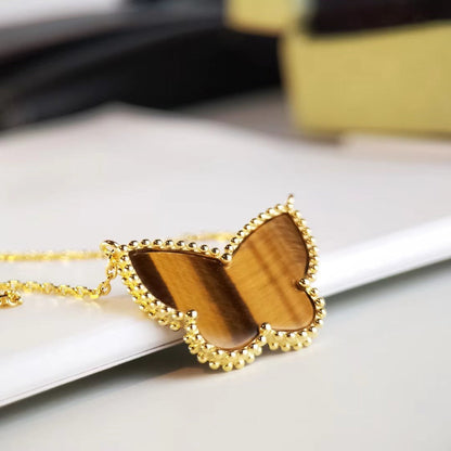 [Opulent Aurora] TIGER__ EYE BUTTERFLY NECKLACE