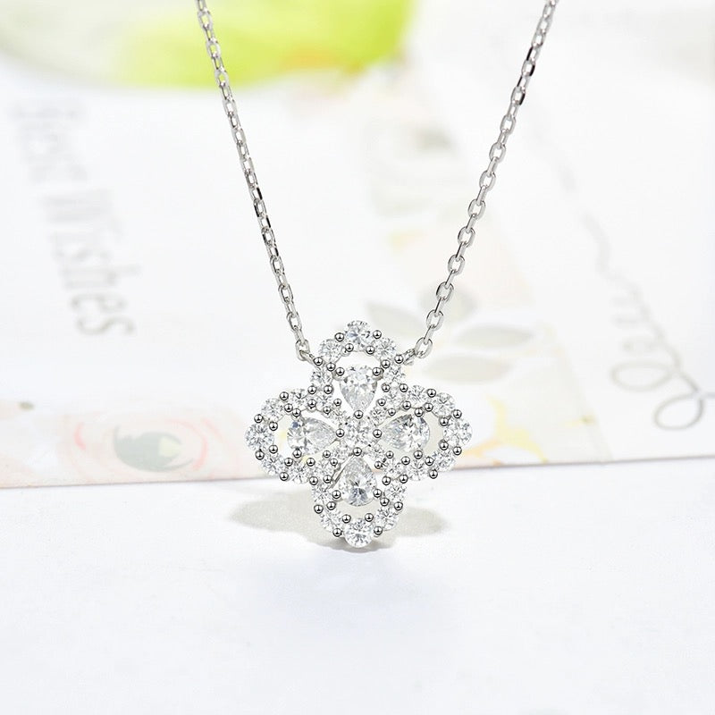 [Opulent Aurora]LOOP NECKLACE FULL MOTIF DIAMOND 16MM MULTIPLE COLORS