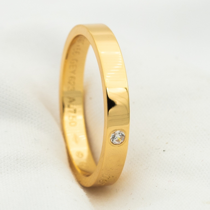 [Opulent Aurora]LOVE RING 4MM 1 DIAMOND