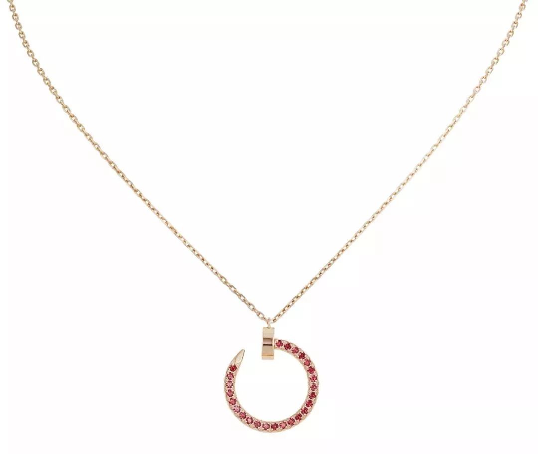 [Opulent Aurora]JUSTE NECKLACE GOLD RED DIAMONDS