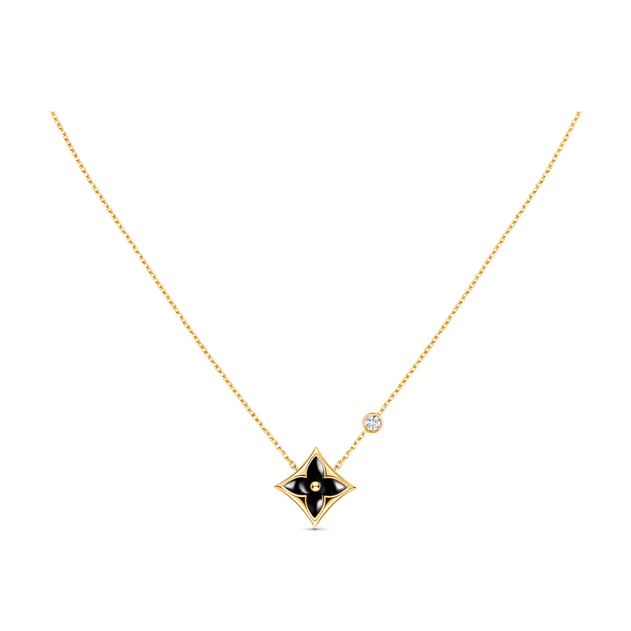 [Opulent Aurora]STAR BLACK MOP NECKLACE